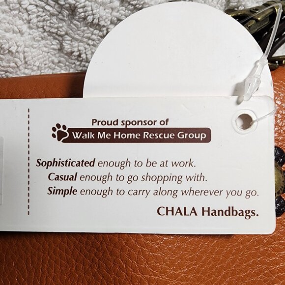 NEW CHALA BROWN PROCUPINE CELL PHONE CROSSBODY PURSE ADJUSTABLE STRAP - Picture 6 of 8